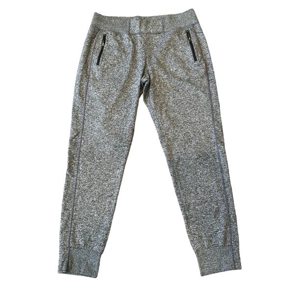 Zella Women's Soft Fleece Joggers Grey Space Dye Size L - Picture 1 of 6